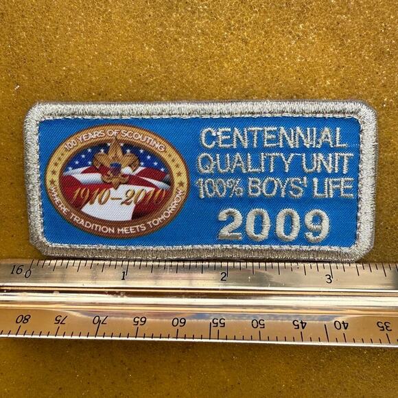 Boy Scouts of America Centennial Quality Unit 100% Boys Life Patch - Picture 2 of 4